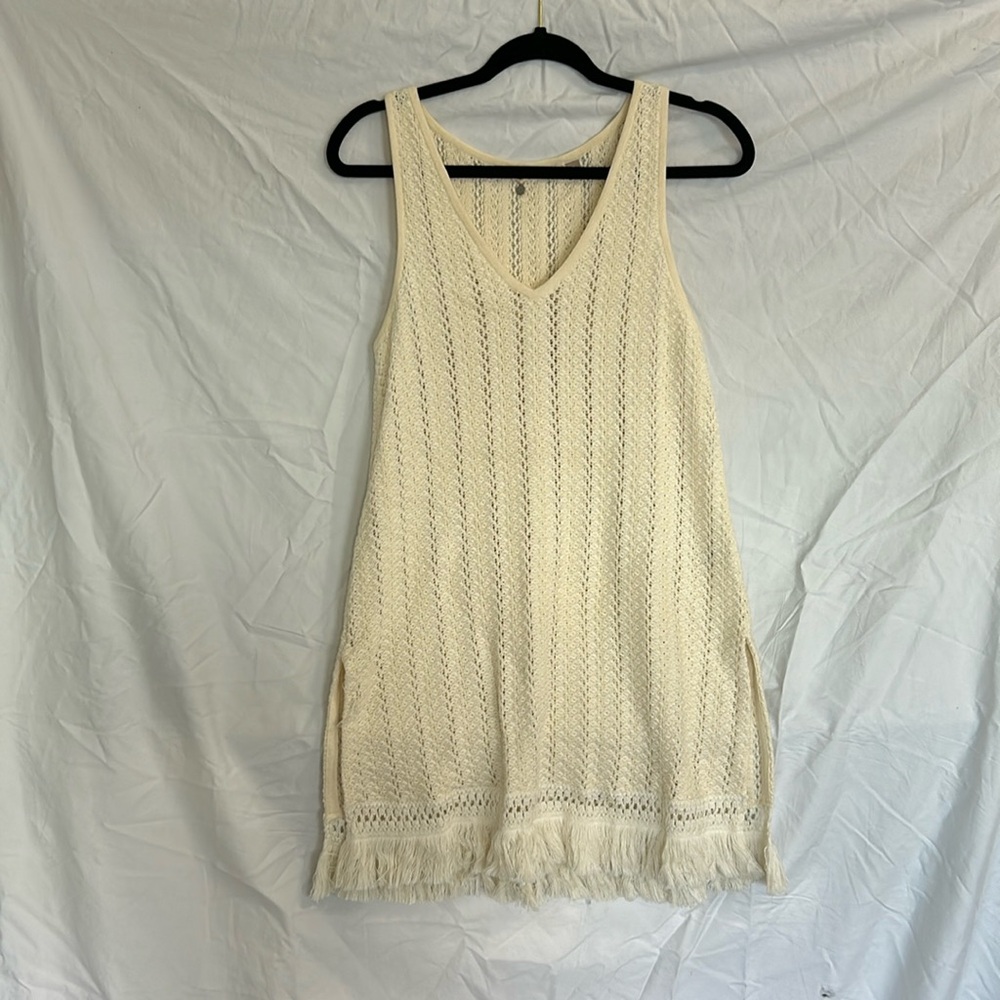 Cream Anthropologie tunic
